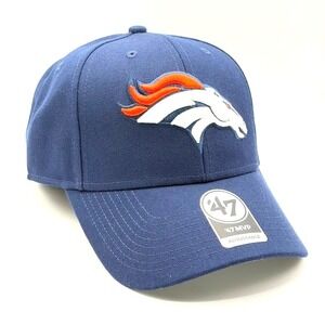 NWT Denver Broncos 47 MVP Adjustable Navy Blue Baseball Cap NFL Men / Women